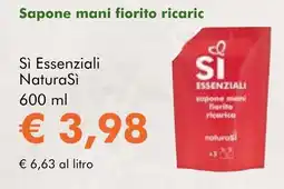 NaturaSì Sapone mani fiorito ricaric Sì Essenziali NaturaSì offerta
