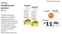 NaturaSì Weleda Dentifricio per bambini offerta