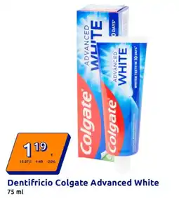 Action Dentifricio Colgate Advanced White offerta