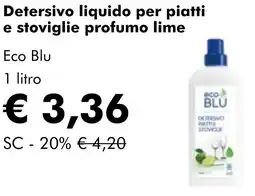 NaturaSì Detersivo liquido per piatti e stoviglie profumo lime Eco Blu offerta