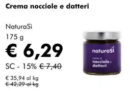 NaturaSì Crema nocciole e datteri Natura Sì offerta