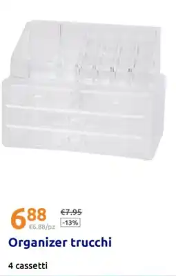 Action Organizer trucchi 4 cassetti offerta