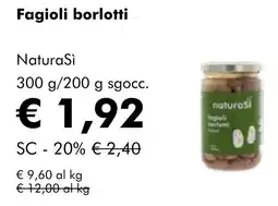 NaturaSì Fagioli borlotti NaturaSì offerta