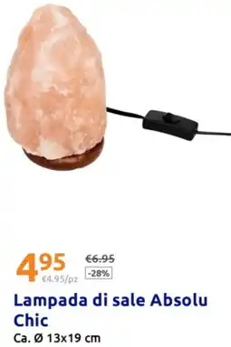 Action Lampada di sale Absolu Chic offerta