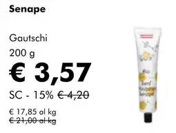 NaturaSì Senape Gautschi offerta