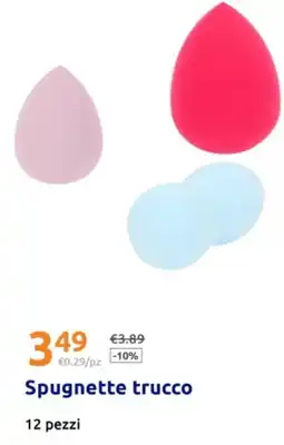Action Spugnette trucco 12 pezzi offerta