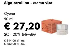 NaturaSì Alga corallina - crema viso Oyuna offerta
