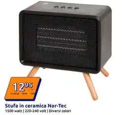 Action Stufa in ceramica Nor-Tec 1500 watt 220-240 volt offerta