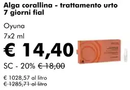 NaturaSì Alga corallina - trattamento urto 7 giorni fial Oyuna offerta