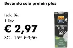 NaturaSì Bevanda soia protein plus Isola Bio offerta