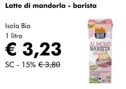 NaturaSì Latte di mandorla - barista Isola Bio offerta