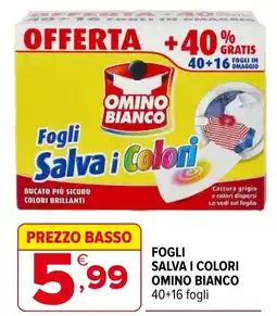 Iperal Fogli salva i colori OMINO BIANCO offerta