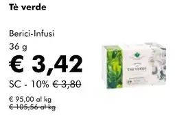 NaturaSì Tè verde Berici-Infusi offerta