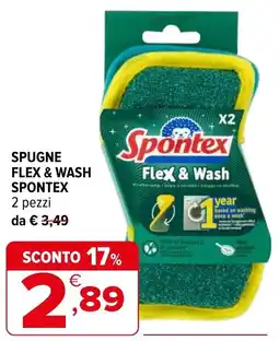 Iperal Spugne flex & wash SPONTEX offerta