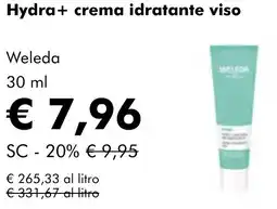 NaturaSì Hydra+ crema idratante viso weleda offerta