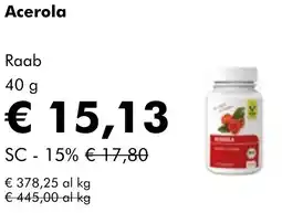NaturaSì Acerola Raab offerta