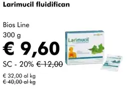 NaturaSì Larimucil fluidifican Bios Line offerta