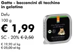 NaturaSì Gatto - bocconcini di tacchino in gelatina Defu offerta