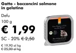 NaturaSì Gatto - bocconcini salmone in gelatina Defu offerta