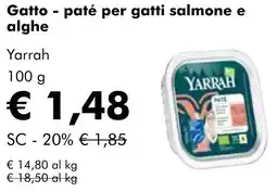 NaturaSì Gatto - paté per gatti salmone e alghe Yarrah offerta