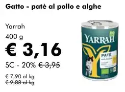 NaturaSì Gatto - patè al pollo e alghe Yarrah offerta