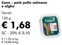 NaturaSì Cane - patè pollo salmone e alghe Yarrah offerta