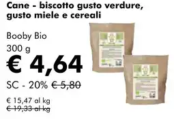 NaturaSì Cane - biscotto gusto verdure, gusto miele e cereali Booby Bio offerta