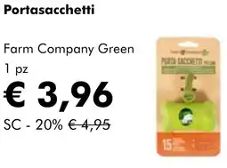 NaturaSì Portasacchetti Farm Company Green offerta
