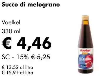 NaturaSì Succo di melograno Voelkel offerta