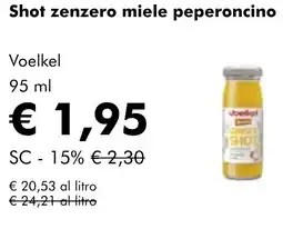 NaturaSì Shot zenzero miele peperoncino Voelkel offerta