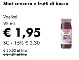 NaturaSì Shot zenzero e frutti di bosco Voelkel offerta