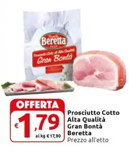 Carrefour Express Prosciutto Cotto Alta Qualità Gran Bontà Beretta offerta