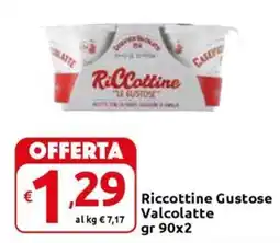 Carrefour Express Riccottine Gustose Valcolatte offerta