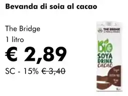 NaturaSì Bevanda di soia al cacao The Bridge offerta