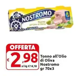 Carrefour Express Tonno all'Olio di Oliva Nostromo offerta