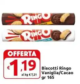 Carrefour Express Biscotti Ringo Vaniglia/Cacao offerta
