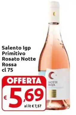 Carrefour Express Salento Igp Primitivo Rosato Notte Rossa offerta