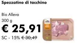 NaturaSì Spezzatino di tacchino Bio Alleva offerta