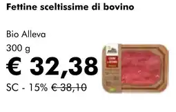 NaturaSì Fettine sceltissime di bovino Bio Alleva offerta