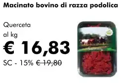 NaturaSì Macinato bovino di razza podolica Querceta offerta