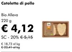 NaturaSì Cotoletta di pollo Bio Alleva offerta
