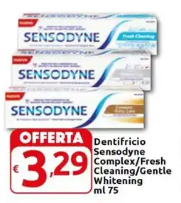 Carrefour Express Dentifricio Sensodyne Complex/Fresh Cleaning/Gentle Whitening offerta