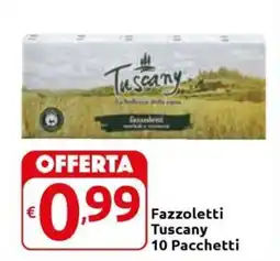 Carrefour Express Fazzoletti Tuscany 10 Pacchetti offerta