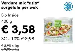 NaturaSì Verdure mix "asia" surgelate per wok Bio Inside offerta