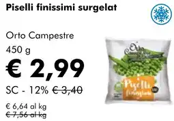 NaturaSì Piselli finissimi surgelat Orto Campestre offerta