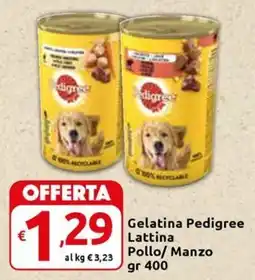 Carrefour Express Gelatina Pedigree Lattina Pollo/ Manzo offerta