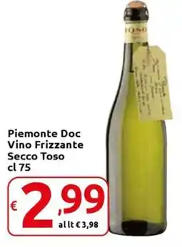 Carrefour Express Piemonte Doc Vino Frizzante Secco Toso offerta