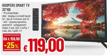 KOOPERX SMART TV 32"HD