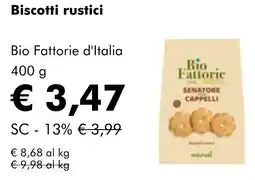 NaturaSì Biscotti rustici Bio Fattorie d'Italia offerta