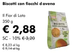 NaturaSì Biscotti con fiocchi d avena Il Fior di Loto offerta